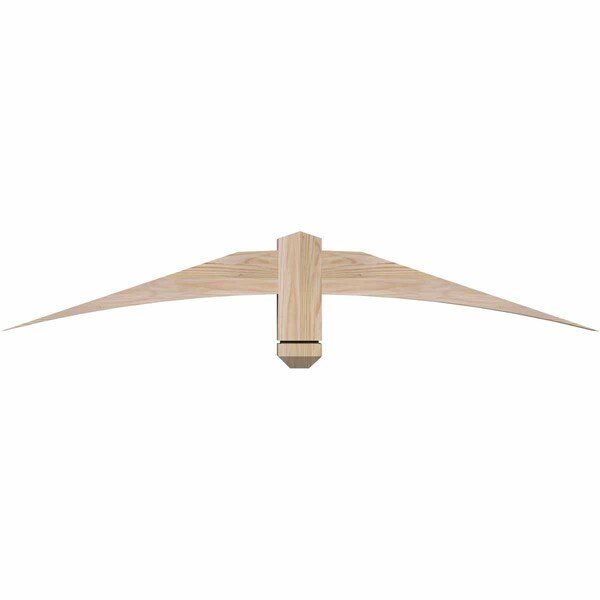 Ekena Millwork Bellingham Smooth Timber Gable Bracket, Douglas Fir, 48"W x 8"H x 3 1/2"D x 3 1/2"F, 4/12 Pitch GBW048X08X0404BEL00SDF - main